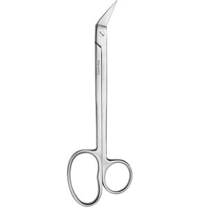 May Nagelschere SC-0067, extra lang, Edelstahl, für Fußnägel, mit gerader Schneide und abgewinkeltem Kopf