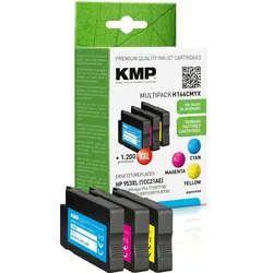 KMP 1748,4050 Druckerpatrone Kompatibel Hohe (XL-) Ausbeute Cyan, Magenta, Gelb