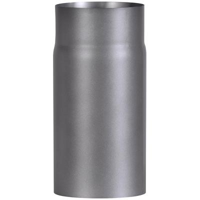 Ofenrohr FIREFIX, grau, B:12,4cm H:25cm L:12,4cm, Stahlblech, Rohre, 250 mm lang