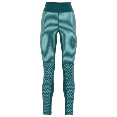 Kari Traa - Women's Smekker High Waist Pants - Merinounterwäsche Gr L türkis