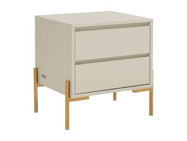 Vente-unique - Nachttisch Korasa - Holz Beige 50 cmx40 cm