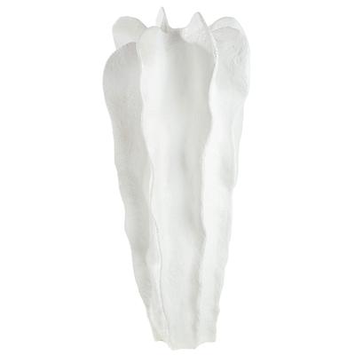 Bodenvase GILDE "Wavey", weiß, B:38cm H:92cm T:38cm, Kunstharz, Vasen, Bodenvase Wavey weiß Höhe: 92cm