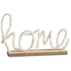 Deko-Objekt Home 26,5 x 18 cm Holz Weiß