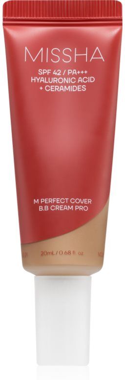 Missha M Perfect Cover BB Cream Pro hydrating BB cream with high sun protection shade #33 20 ml