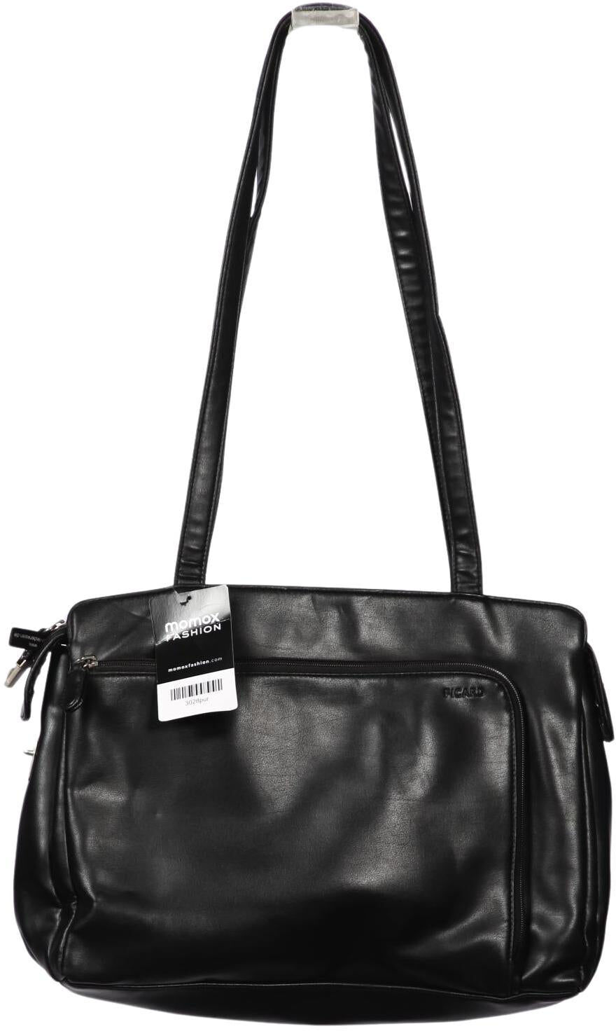 Picard Damen Handtasche gross Leder, Schwarz, Leder - Second Hand
