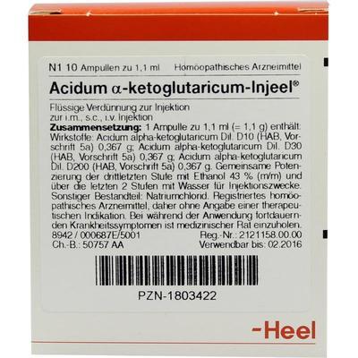 Biologische Heilmittel Heel GmbH ACIDUM ALPHA-KETOGLUTARICUM Injeel Ampullen 10 St 01803422