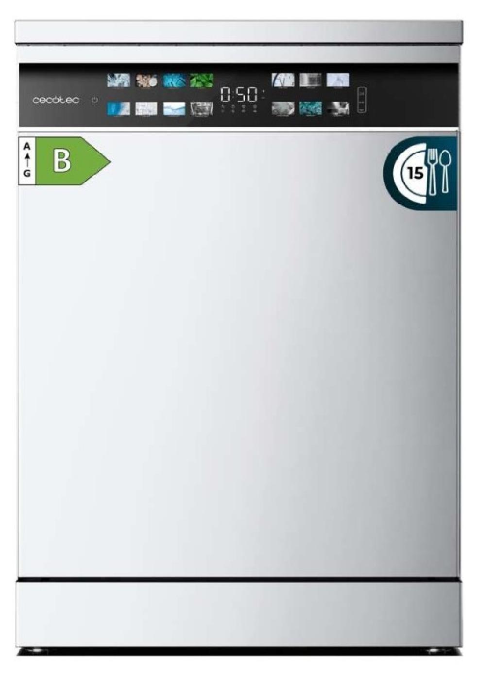 Cecotec 6700 B, Freistehend, Standardgröße (60 cm), Weiß, Schwarz, Berührung, LED