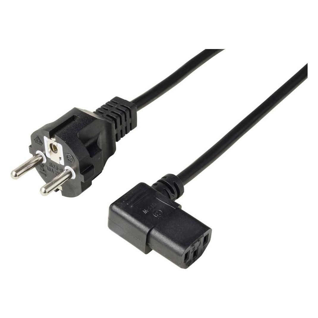 Renkforce Strom Anschlusskabel 2.00 m Schwarz (2 m) (RF-7176940)