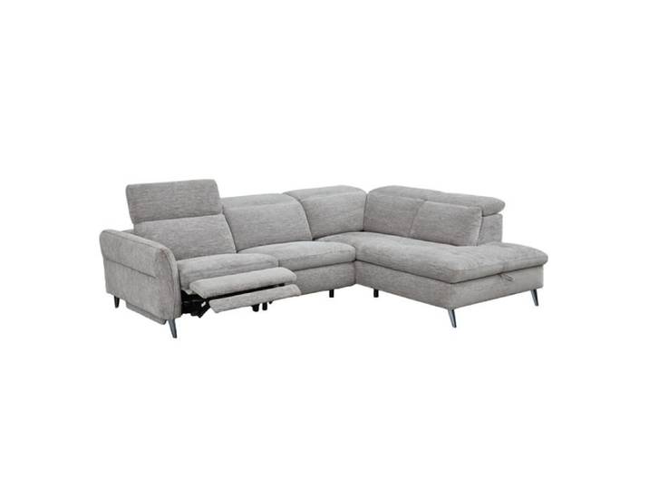 Canapé d'angle droit avec relax électrique Nino gris Takasit