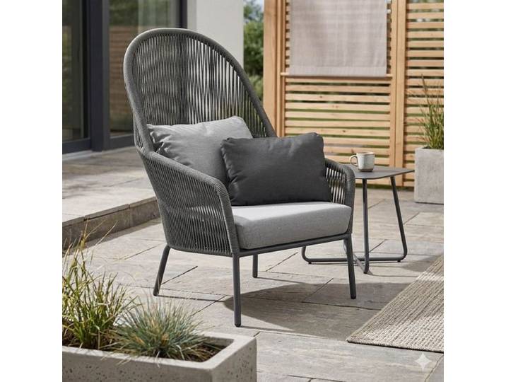 Solpuri Loop Loungesessel Aluminium/Rope