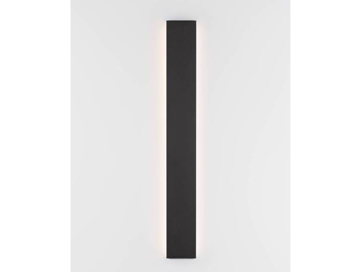 Wandleuchte Seline 8cm Schwarz/Schwarz Kabel ABS, Fassung ABS, Baldachin Aluminium, Gehäuse Leuchte Aluminium Nicht austauschbare LEDs
