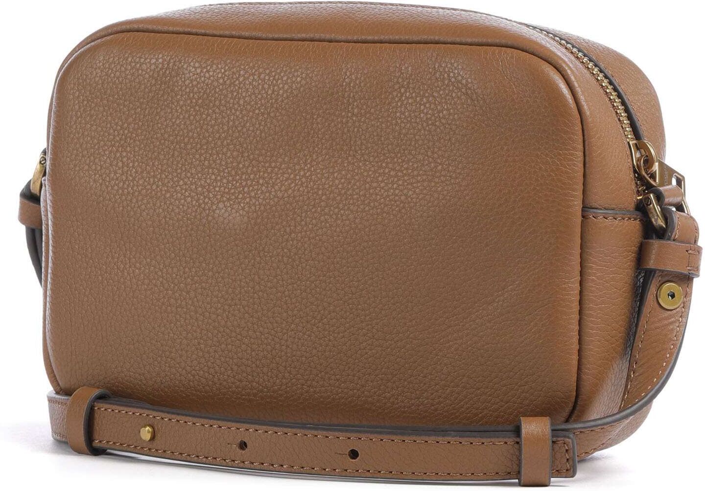 Liebeskind Ella Small Pebble S Umhängetasche aus Leder, braun