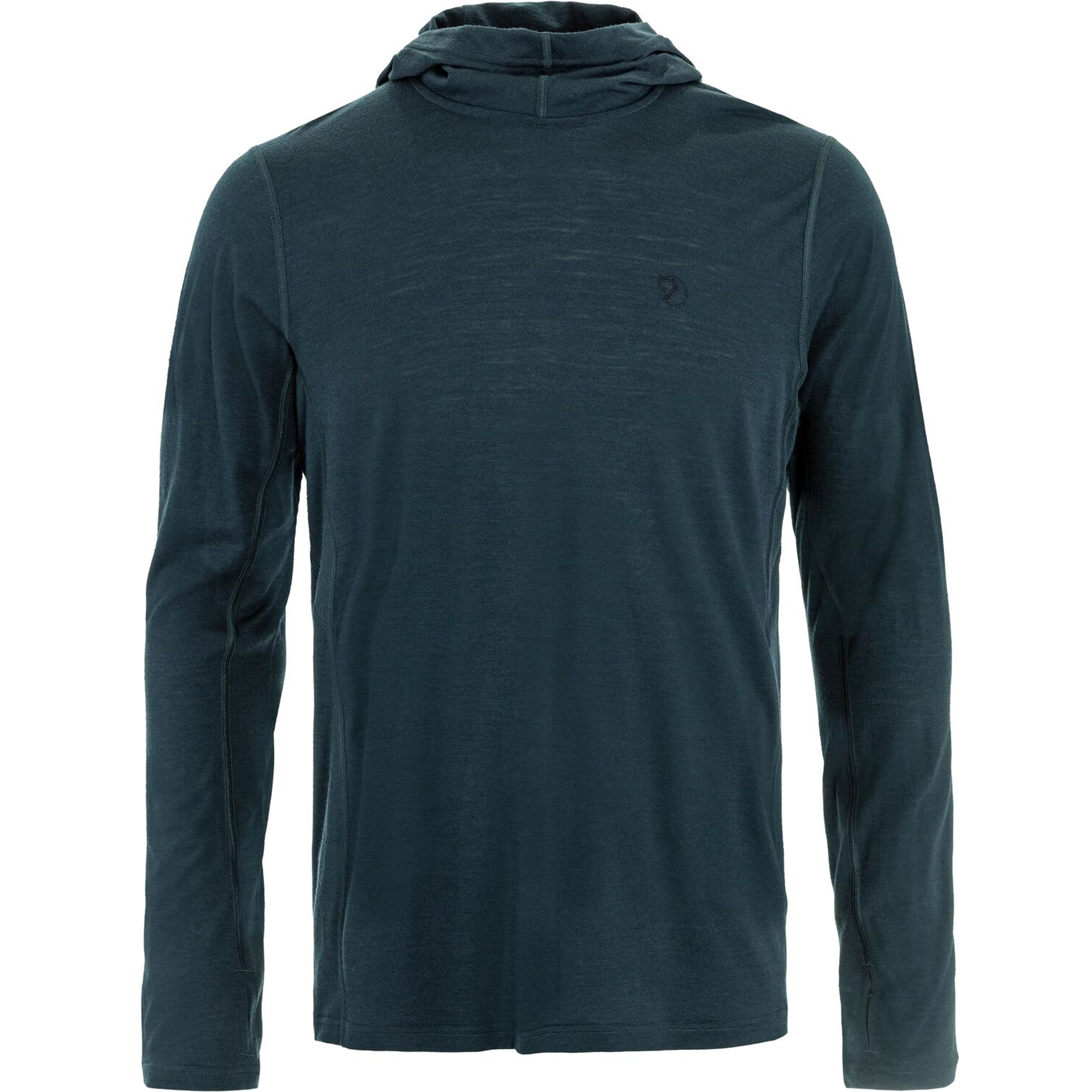 Fjällräven Abisko Wool Herren Hoodies blau Größe XL Camping Widerstandsfähig Merinowolle