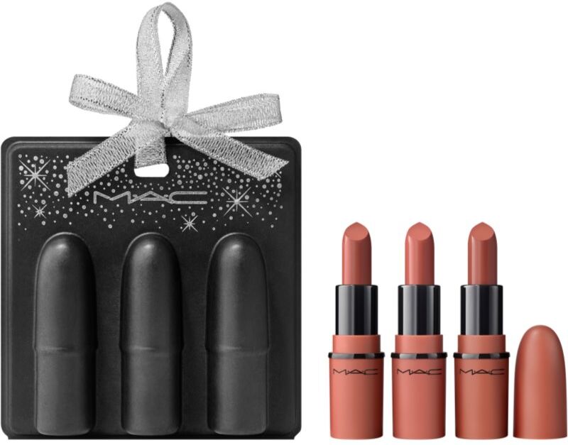MAC Cosmetics Holiday Teddy Party Mini Lip Trio Gift Set for lips