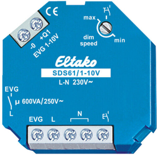 Eltako Interrupteur de gradation de commande 1-10V, pour EVGs SDS61/1-10V (61100800)