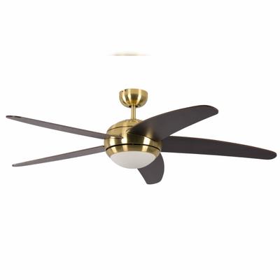 Pepeo Deckenventilator Melton Messing / Wenge mit Licht 132