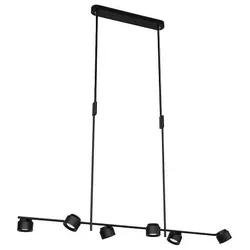 LED Pendelleuchte 3-Step-Dim Puric Pane Effect 6x6,5 / 1x4,5W Schwarz