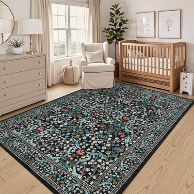 Garvee Lush Vine Floral Area Rug