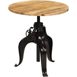 Helloshop26 - Stehtisch Bartisch Bistrotisch Massives Mangoholz 75 cm