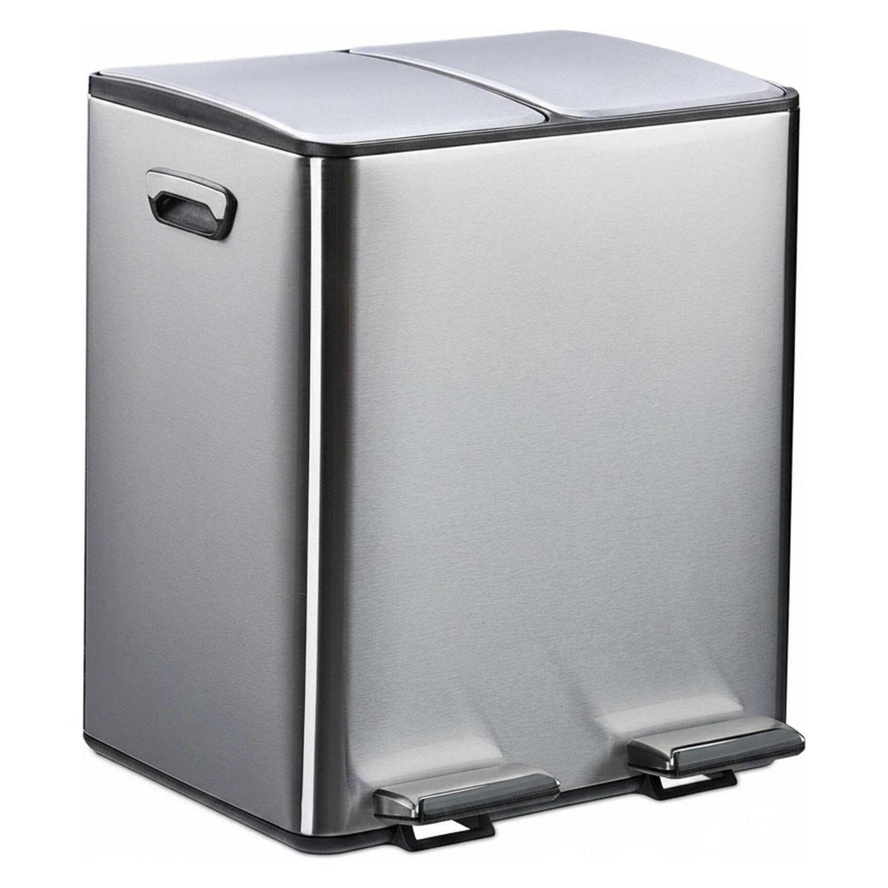Relaxdays Mülleimer Küche 2x 15 Liter (15 l) (4052025862978)