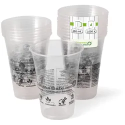 greenbox - Smoothie Becher aus PLA 400 ml / 16 oz, Ø 96 mm, 1000 St.