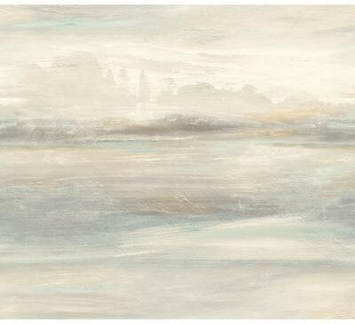 Candice Olson Blue & Beige Soothing Mists Scenic Peel and Stick Wallpaper
