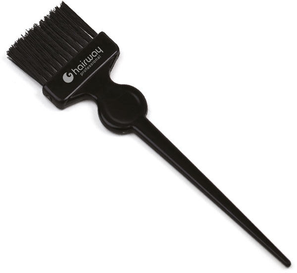 Hairway Färbepinsel Breit mit Fingermulde / Schwarz 26013