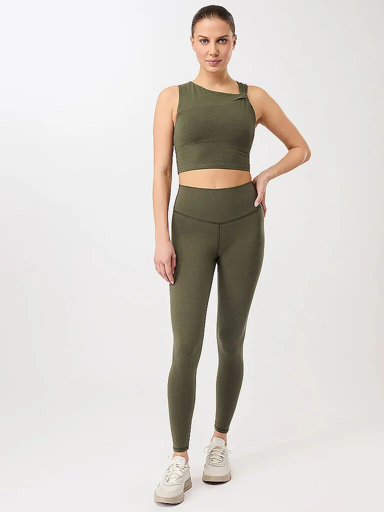 MANDALA Damen Yogatight Best Love olive   S W
