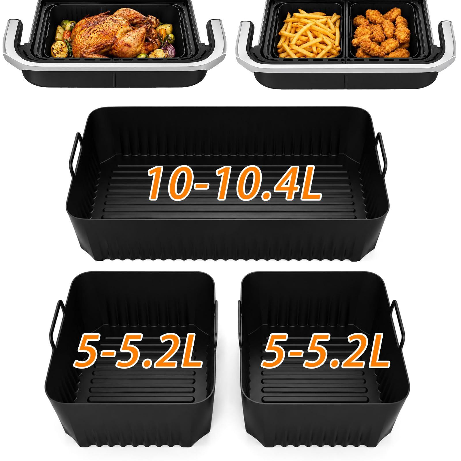 Dripio 3-delige siliconen accessoires voor heteluchtfriteuses