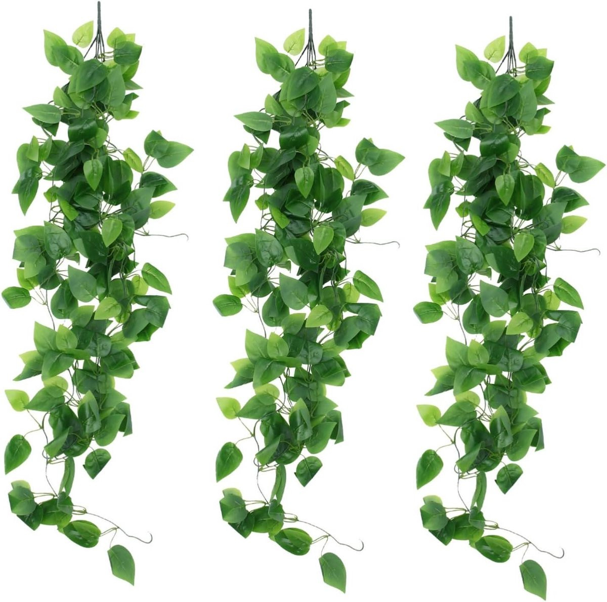 Nep Pothos Ranken Groen - Kunstplant Wanddecoratie - 110 x 40 cm