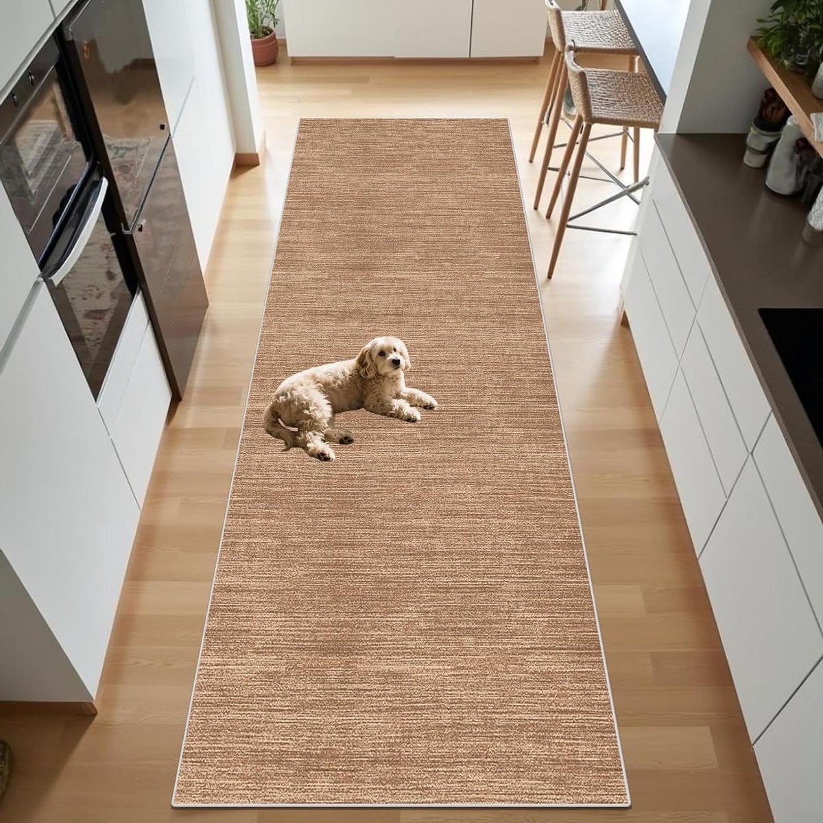 Modern Keukenloper en Gangtapijt met Geometrisch Patroon, Polyester, 70 x 120 cm