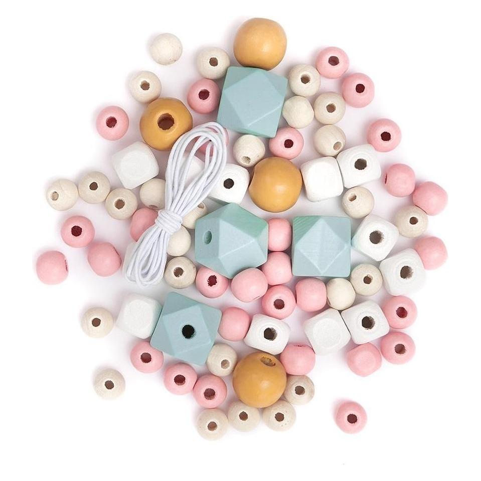 DP Craft Holzperlen Pastell 80 Stk (47593826)
