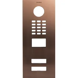 DoorBird D2102V Frontblende – Bronze-Optik (PVD)