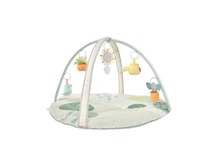 Skip Hop 3‑in‑1 Aktivitäts‑Spielmatte „Garden Oasis“ – Baby Play Gym mit Wickel‑/Bauchlage‑Modus & 5 interaktiven Spielzeugen, Grün