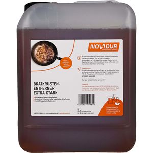 Novadur Fettlöser Bratkrustenentferner extra stark, Kanister, 5 Liter