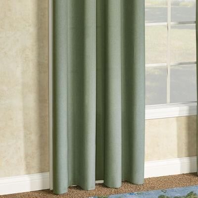 Ricardo Trading Llc Glasgow Grommet Curtain Panel, 55 x 63, Loden