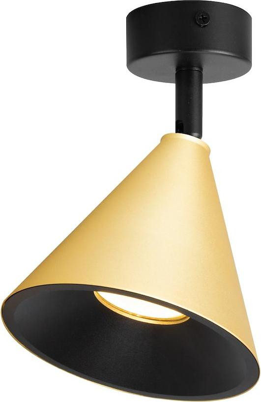 Milagro Plafondlamp CONE kegelvorm goud voor woonkamer, keuken en hal