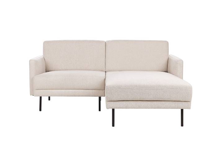 2-SITZER-ECKSOFA hellbeige rechtsseitig Breda
