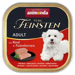 Animonda Vom Feinsten Adult mit Rind + Putenherzen 22x150 g