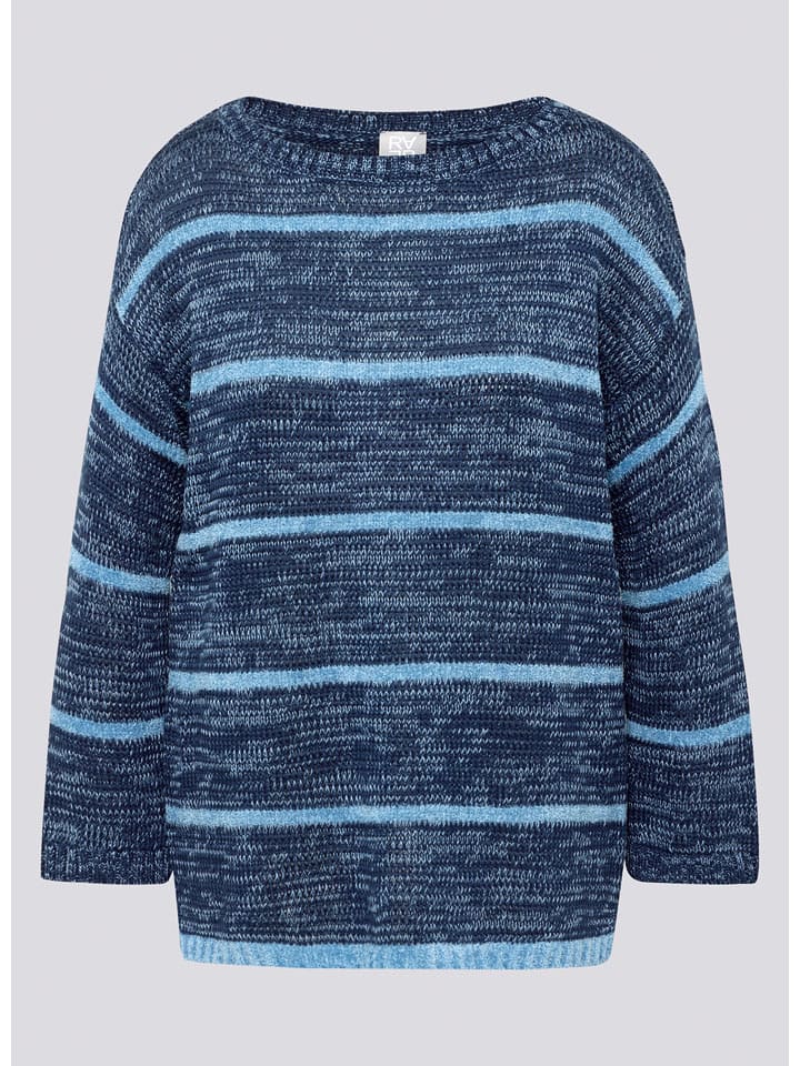 Rabe Pullover in Dunkelblau/ Hellblau - 38