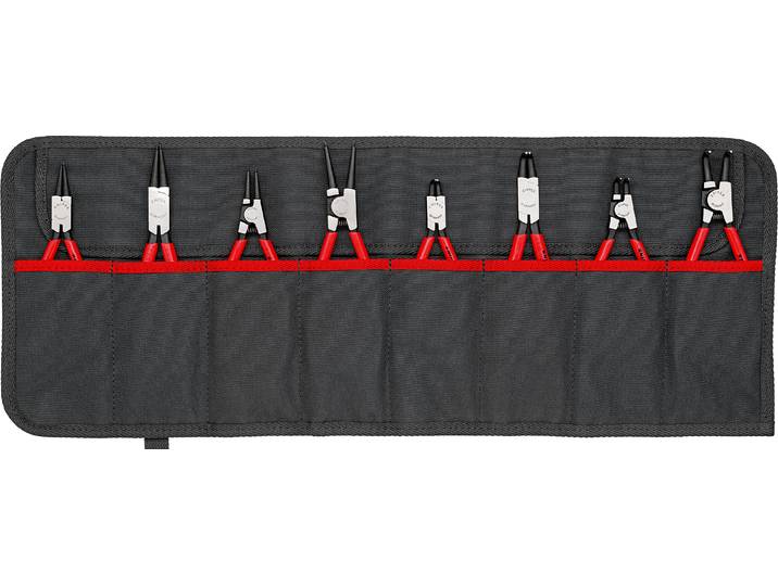 Jeu de pinces à fusibles\, 8 pièces\, dans une trousse à roulettes Knipex 4003773081562