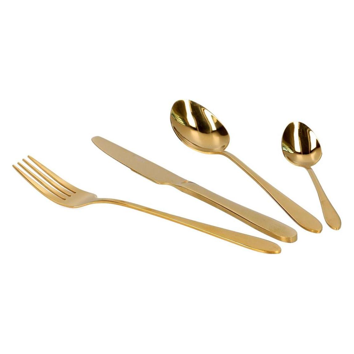 Homla Abele 16-teiliges Besteckset in Gold - Edelstahl - für 4 Personen (16 Stk., Besteck Set) (53171771)