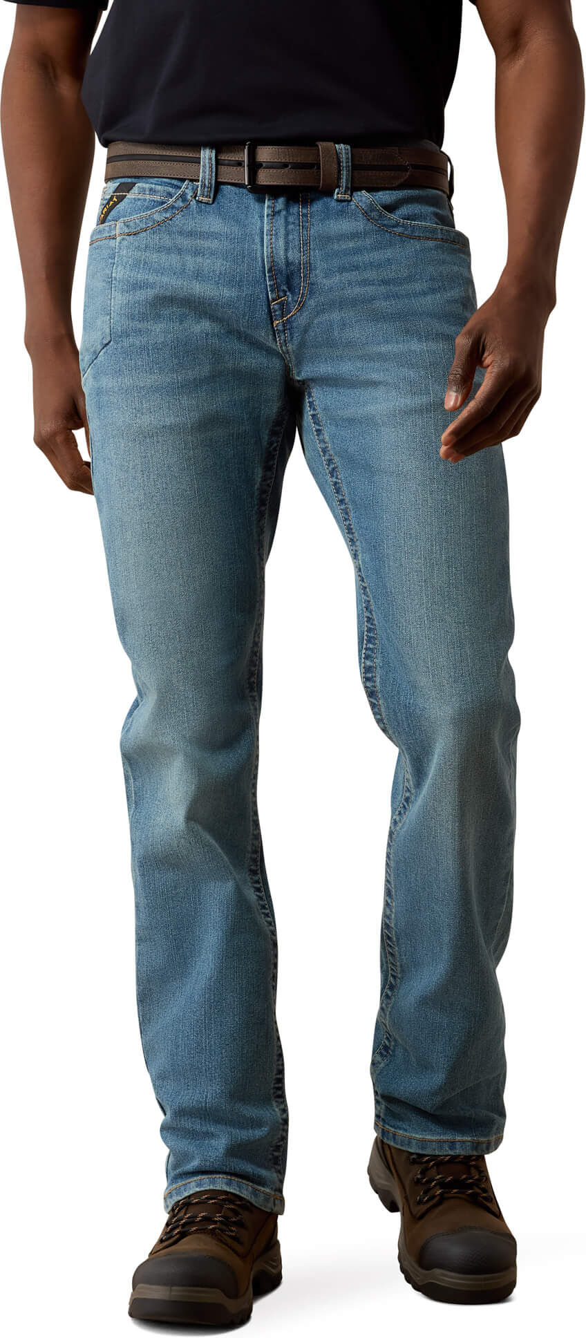 Men's Rebar M7 Slim Rail Straight Jeans in Breaker, Size: 36 X by Ariat