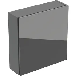 Geberit Hängeschrank quadratisch, 1 Tür 45x46,7x15cm, lava matt/Glas lava