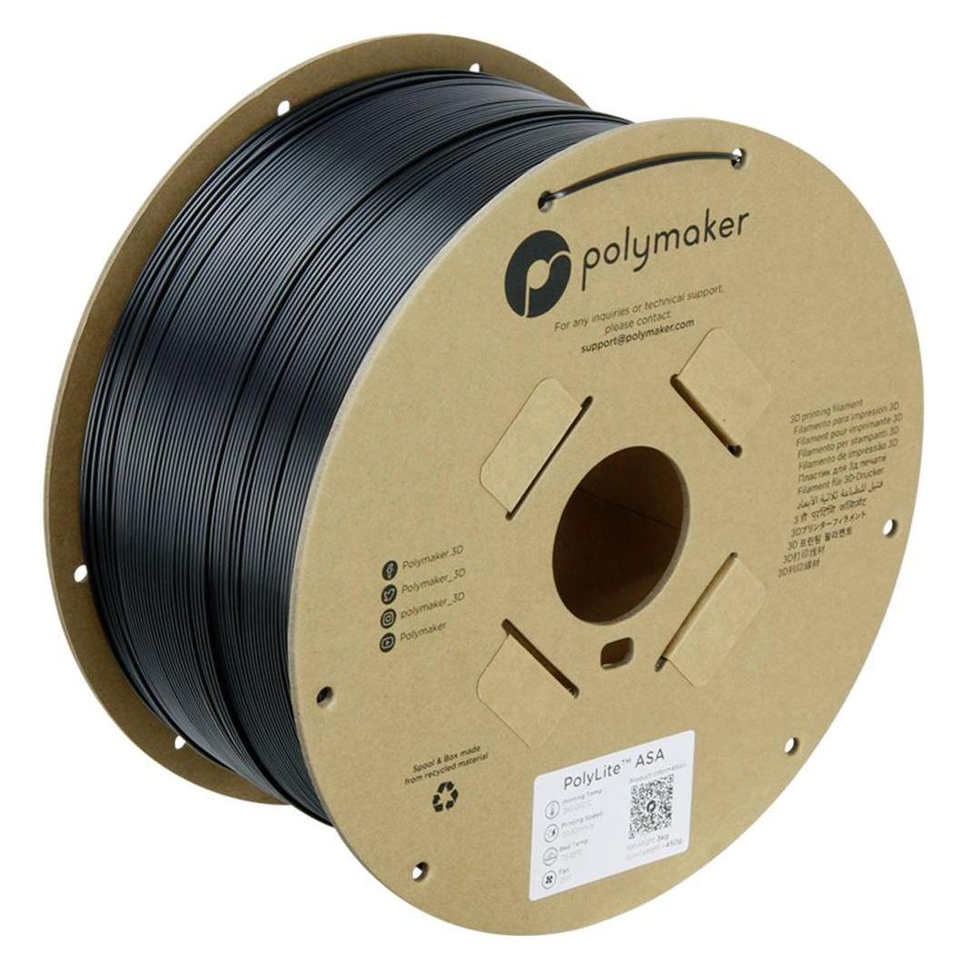 Polymaker PolyLite ASA Schwarz 1,75 mm 3.000 g (ASA, 3000 g, 1.75 mm) (PF01020)