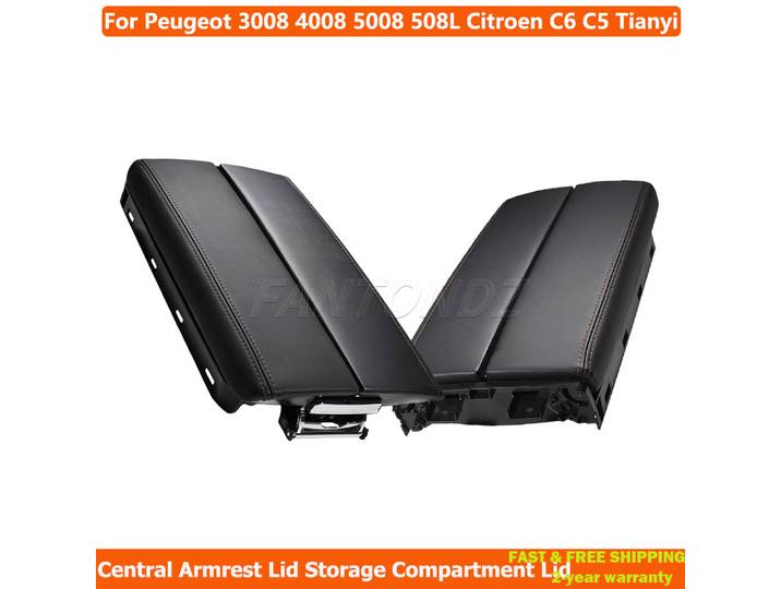 Couvercle d'accoudoir Central, couvercle de compartiment de rangement pour Peugeot 3008 4008 5008 508L citroën C6 C5 Tianyi