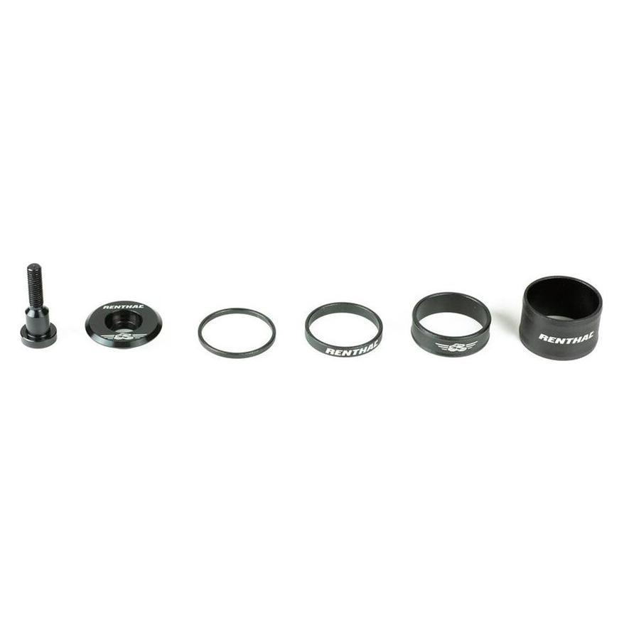 Renthal Vorbau Spacer und Top Cap, black (65308127)