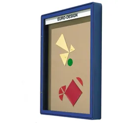Vitrine W4 mit Flügeltür zur Wandmontage