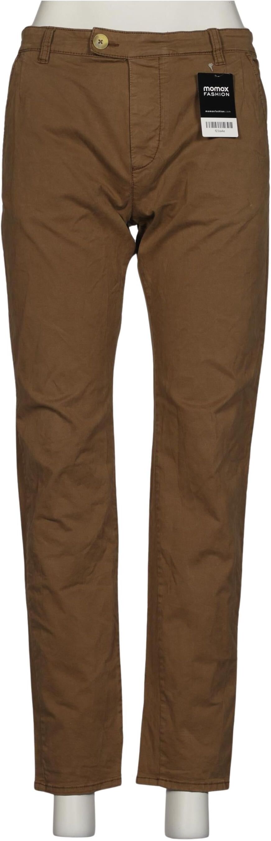 GAS Damen Stoffhose, Braun, Gr. W32, Baumwolle / Elasthan - Second Hand