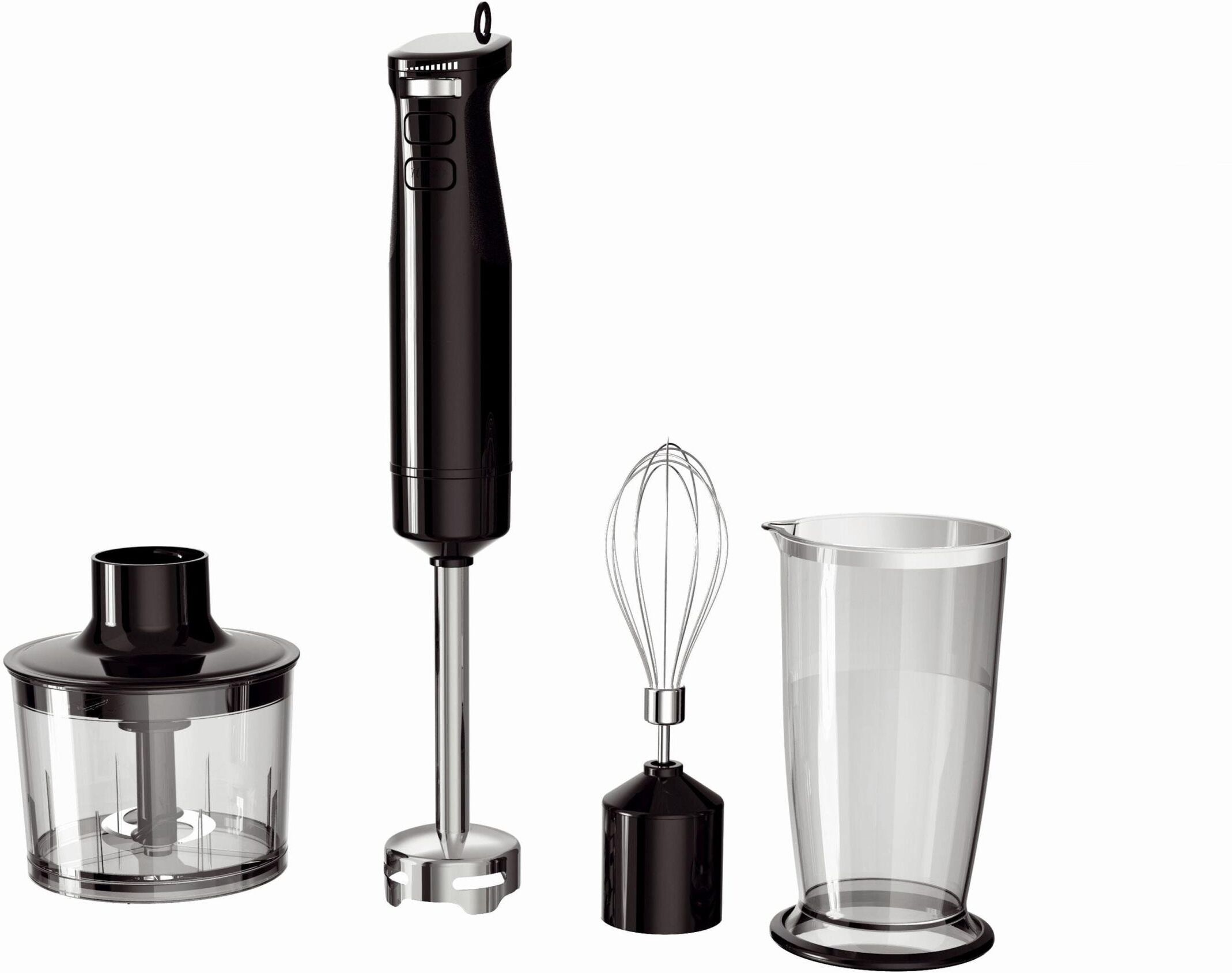 KOENIG Stabmixer "Black Line", schwarz (schwarz, transparent, edelstahlfarben), Mixer, Stabmixer schwarz, transparent, edelstahlfarben Einheitsgröße